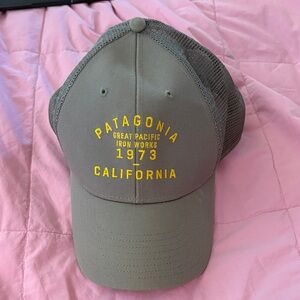 Patagonia Olive and‎ Yellow Mesh Cap